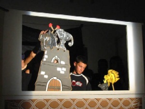 Puppet performance of Neva in Sibenik in 2003